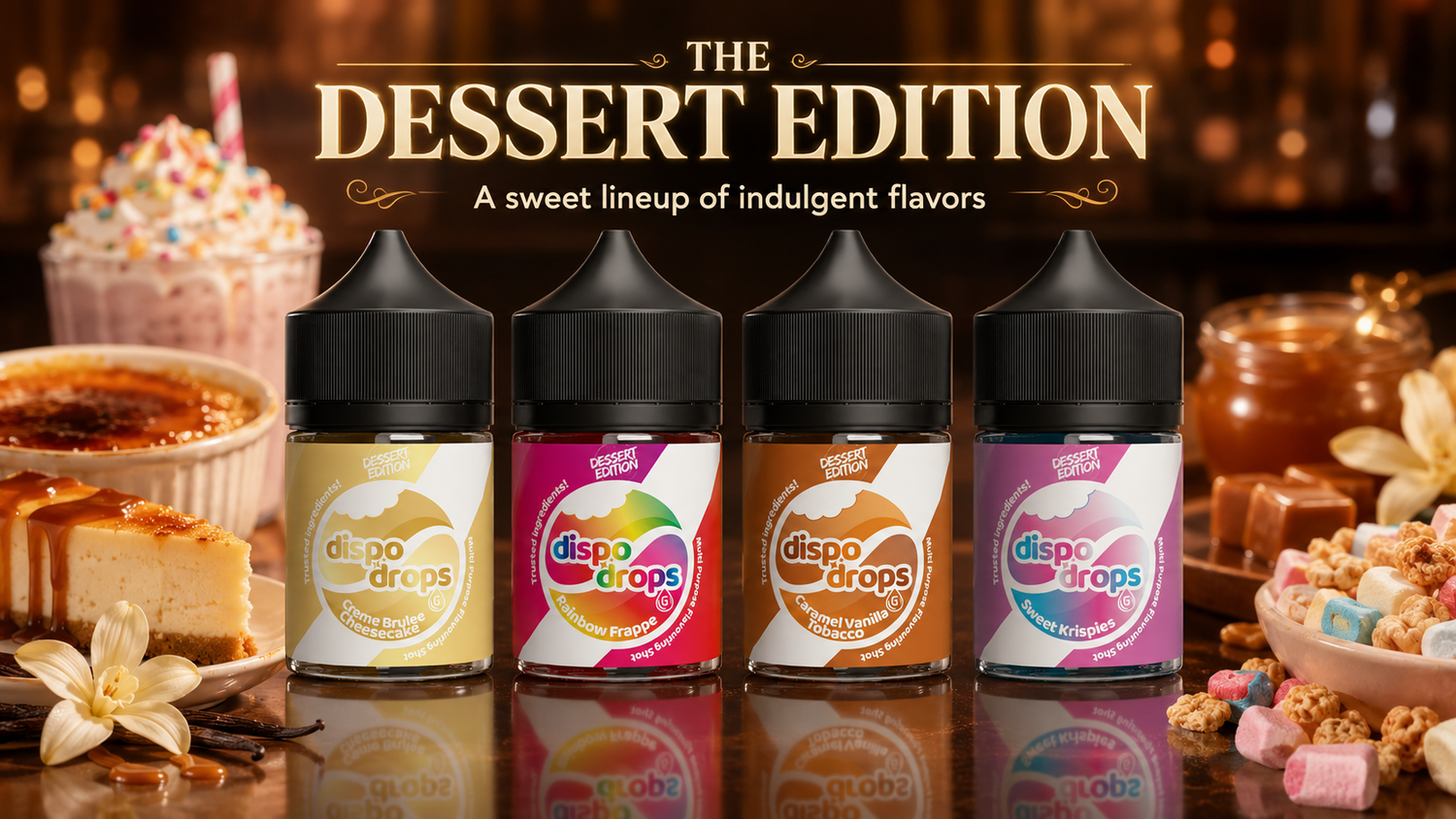 Dispo Drops Dessert Edition 60ml Combo
