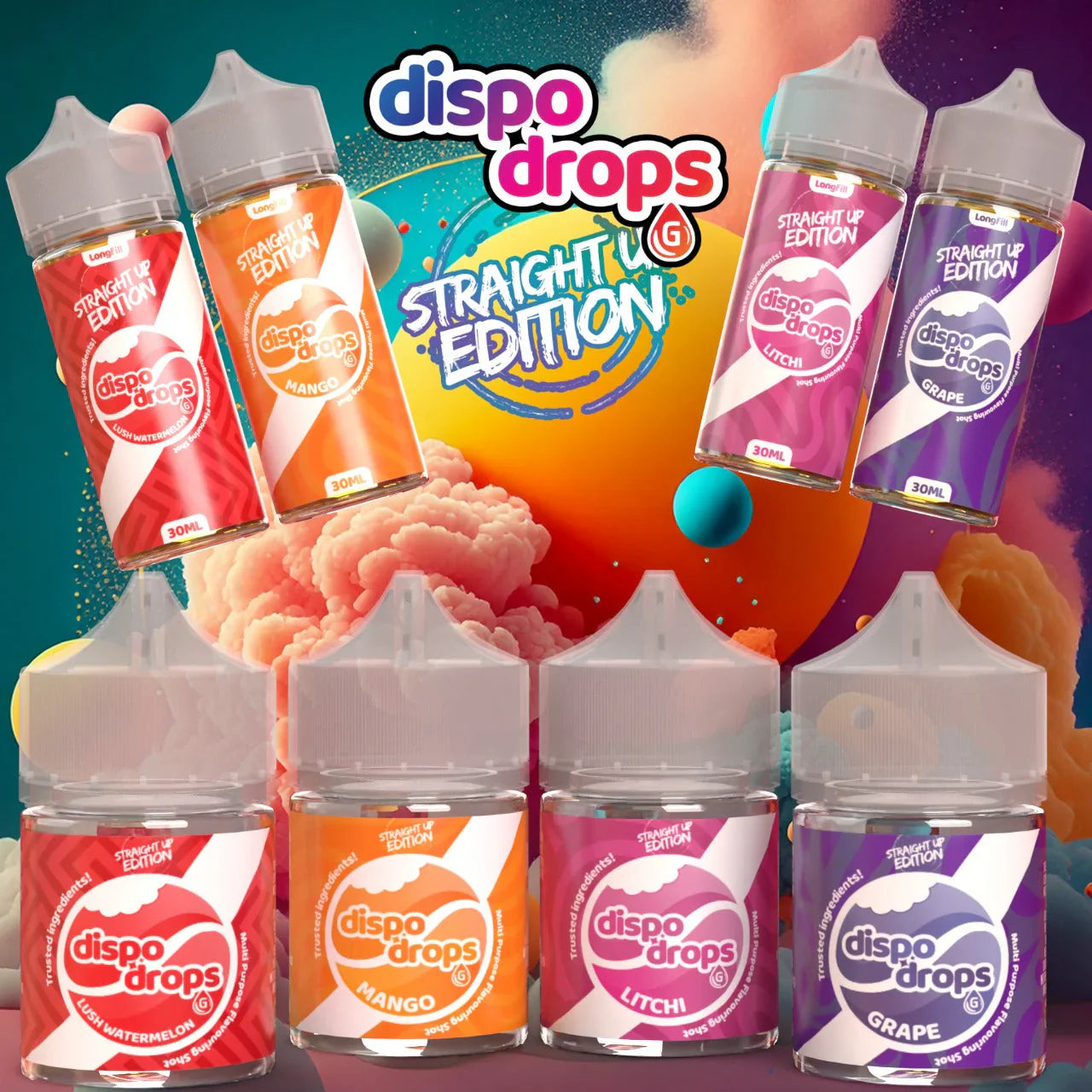Dispo Drops Straight Up - 60ml Combo